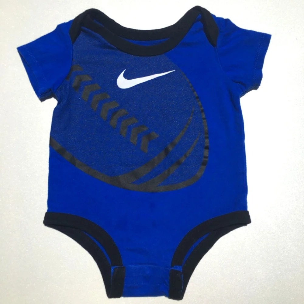 Nike Game Royal Football Onesie Size 6 Months Blue